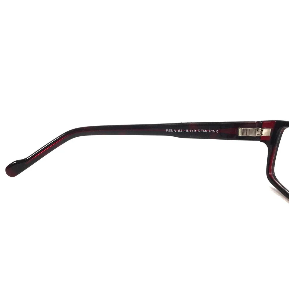 Chromos Eyewear Eyeglasses Frames PENN DEMI PINK Rectangle Full Rim 54-19-140